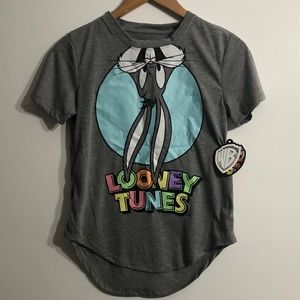 Shirt Looney Tunes Graphic short sleeves for women gray Small (3/5)